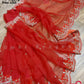 Original Moslin Handmade Karchupri work Saree, Bridal Red