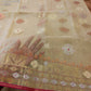 Elegant Dhakai Jamdani Saree - Light Golden