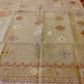 Elegant Dhakai Jamdani Saree - Light Golden