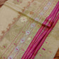 Elegant Dhakai Jamdani Saree - Light Golden