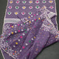 Elegant Pure Cotton Dhakai Jamdani Saree - Purple Mauve