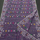 Elegant Pure Cotton Dhakai Jamdani Saree - Purple Mauve