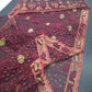 Elegant Deep Maroon Dhakai Jamdani Saree - Handloom Classic