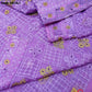 Original Moslin Hand Embroidery work Saree, Lavender Dream