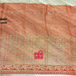Original Moslin Hand Embroidered Saree, Bridal Red