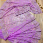 Original Moslin Hand Karchupi work Saree, Lavender Dream