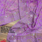 Original Moslin Hand Karchupi work Saree, Lavender Dream