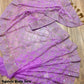 Original Moslin Hand Karchupi work Saree, Lavender Dream