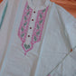 Original Dhakai Jamdani Men/Kid Punjabi, Pure Cotton, Mint Green Color, Loose Fit, Handwoven, Comfortable, Elegant, Made in Dhaka,Bangladesh