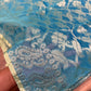 HalfSilk Tangail Saree, Beautiful Merigold Color with Red and Golden Thread Work, Handloomed, Elegant, Classy Party Ware Sharee