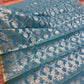 HalfSilk Tangail Saree, Beautiful Merigold Color with Red and Golden Thread Work, Handloomed, Elegant, Classy Party Ware Sharee