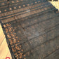 Black Dhakai Jamdani Saree with Copper