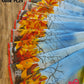 Butea Bloom Nokshi Saree – Handpainted Halfsilk