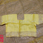 Original Moslin Hand Embroidery work Saree, Lemon Lime Color