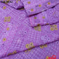 Original Moslin Hand Embroidery work Saree, Lavender Dream