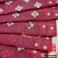Original Moslin Hand Embroidery work Saree, Maroon
