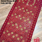 Original Moslin Hand Embroidery work Saree, Maroon