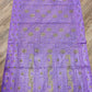 Original Moslin Hand Embroidery work Saree, Lavender Dream