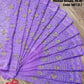 Original Moslin Hand Embroidery work Saree, Lavender Dream