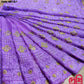 Original Moslin Hand Embroidery work Saree, Lavender Dream