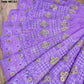 Original Moslin Hand Embroidery work Saree, Lavender Dream