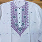 Original Dhakai Jamdani Men Punjabi - Handwoven Pure Cotton