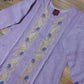 Original Dhakai Jamdani Women Dress, Cotton, Size 42, Lavender / Multi work, Handwoven, Soft, Comfortable Summer Wear, Kamij, Pant,Dupatta