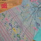 Original Dhakai Jamdani Women Dress, Cotton, Size 40, Turquoise / Multi work, Handwoven, Soft, Comfortable Summer Wear, Kamij, Pant,Dupatta