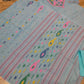 Original Dhakai Jamdani Women Dress, Cotton, Size 40, Turquoise / Multi work, Handwoven, Soft, Comfortable Summer Wear, Kamij, Pant,Dupatta