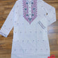 Original Dhakai Jamdani Men Punjabi - Handwoven Pure Cotton