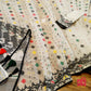 Elegant Pure Cotton Off White Dhakai Jamdani Saree