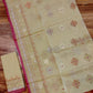 Elegant Dhakai Jamdani Saree - Light Golden
