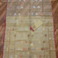 Elegant Dhakai Jamdani Saree - Light Golden