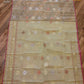Elegant Dhakai Jamdani Saree - Light Golden