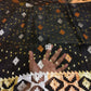 Black Dhakai Jamdani Saree with Zari