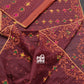 Elegant Pure Cotton Dhakai Jamdani Saree- Maroon
