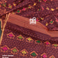 Elegant Pure Cotton Dhakai Jamdani Saree- Maroon