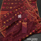 Elegant Pure Cotton Dhakai Jamdani Saree- Maroon