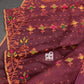 Elegant Pure Cotton Dhakai Jamdani Saree- Maroon