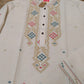 Original Dhakai Jamdani Men Punjabi, Pure Cotton-Beige Color