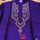 Original Dhakai Jamdani Punjabi – Handwoven Tosshor Silk, Purple