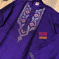 Original Dhakai Jamdani Punjabi – Handwoven Tosshor Silk, Purple