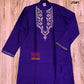 Original Dhakai Jamdani Punjabi – Handwoven Tosshor Silk, Purple