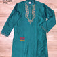 Original Dhakai Jamdani Punjabi – Handwoven Tosshor Silk, Sea Green