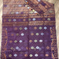 Original Dhakai Jamdani Saree - Plum Purple