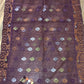 Original Dhakai Jamdani Saree - Plum Purple