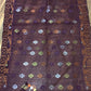 Original Dhakai Jamdani Saree - Plum Purple