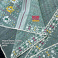 Elegant Blue Sage Dhakai Jamdani Saree - Handloom Classic