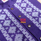 Original Dhakai Jamdani Punjabi – Handwoven Tosshor Silk, Purple