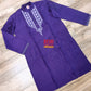 Original Dhakai Jamdani Punjabi – Handwoven Tosshor Silk, Purple